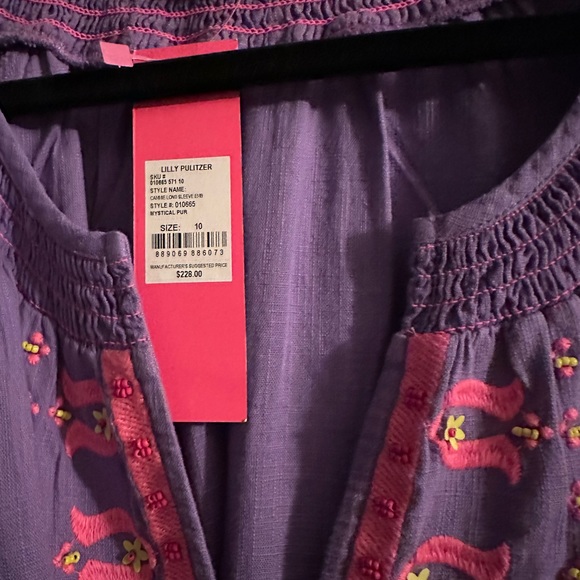 NWT Lilly Pulitzer Cammie Embroidered Dress Sz 10 - Picture 3 of 8